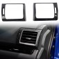 Real Carbon Dashboard Console Side A/C Air Vent Cover Trim 2pcs For Subaru WRX STi 2014-2021