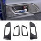 Real Carbon Inner Door Handle Bowl Frame Trim 4PCS For Subaru WRX STi 2014-2021