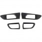 Real Carbon Inner Door Handle Bowl Frame Trim 4PCS For Subaru WRX STi 2014-2021