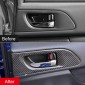 Real Carbon Inner Door Handle Bowl Frame Trim 4PCS For Subaru WRX STi 2014-2021