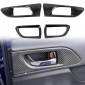 Real Carbon Inner Door Handle Bowl Frame Trim 4PCS For Subaru WRX STi 2014-2021