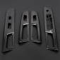 Real Carbon Interior Window Switch Regular Cover Trim 4pcs For Subaru WRX STi 2014-2019