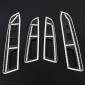 Real Carbon Interior Window Switch Regular Cover Trim 4pcs For Subaru WRX STi 2014-2019