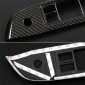 Real Carbon Interior Window Switch Regular Cover Trim 4pcs For Subaru WRX STi 2014-2019