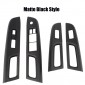 Real Carbon Interior Window Switch Regular Cover Trim 4pcs For Subaru WRX STi 2014-2019