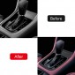 Real Carbon Gear Shift Panel Cover Trim For Subaru WRX STi 2014-2021