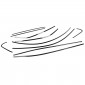 10PCS Window Sills With Center Pillar Post Molding Trim Overlays Cover Trim For Toyota Camry 2018-2024