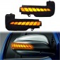 Smoked Square Style LED Side Mirror Sequential Dynamic Turn Signal Light For Toyota Fortuner Hilux Innova 2015-2020