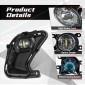 LED Fog Lamp Headlight Kit Bezel With Wiring Harness & Power Switch For Toyota Grand Highlander 2024 2025