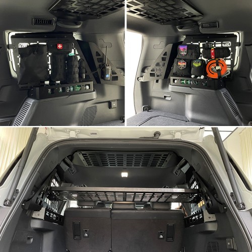 Rear Cargo Molle Panel Organizer for Toyota Land Cruiser 250 LC250 2024 2025 / Lexus GX550 Trunk Storage Accessories