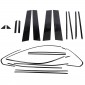 24PCS Stainless Steel Window Middle Pillar Post Molding Frame Overlays Cover Trim Toyota RAV4 2019-2025