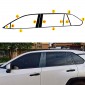 24PCS Stainless Steel Window Middle Pillar Post Molding Frame Overlays Cover Trim Toyota RAV4 2019-2025