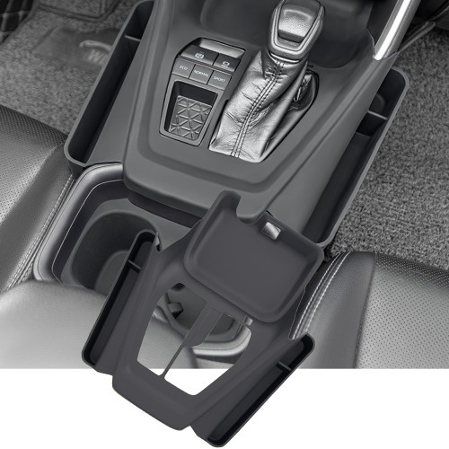 Black Style Central Control Silicone Storage Box For Toyota RAV4 2019-2025 LHD Black Style Central Control Silicone Storage Box For Toyota RAV4 2019-2025 LHD