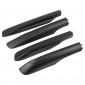 4PCS Black Style Roof Rack Rail End Cover Shell Replacement For Toyota Sienna 2011-2020