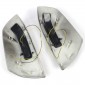 2PCS Matte Black Side Rearview Mirror Shell Cover With LED Light For Toyota Tundra 2014-2021