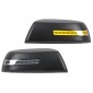 2PCS Matte Black Side Rearview Mirror Shell Cover With LED Light For Toyota Tundra 2014-2021
