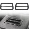 2PCS Black Wood Grain Dashboard Side Air Vent Outlet A/C Decor Cover For Toyota Tacoma 2024 2025