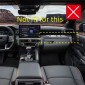 Only Fit 14.3'' Screen!!! 2PCS Dashboard Decorative Stripe Cover For Toyota Tacoma 2024 2025 LHD