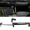 Only Fit 8'' Screen!!! 2PCS Carbon Style Dashboard Decorative Stripe Cover For Toyota Tacoma 2024 2025 LHD
