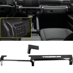Only Fit 8'' Screen!!! 2PCS Carbon Style Dashboard Decorative Stripe Cover For Toyota Tacoma 2024 2025 LHD