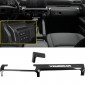 Only Fit 8'' Screen!!! 2PCS Carbon Style Dashboard Decorative Stripe Cover For Toyota Tacoma 2024 2025 LHD
