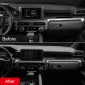 Only Fit 8'' Screen!!! 2PCS Carbon Style Dashboard Decorative Stripe Cover For Toyota Tacoma 2024 2025 LHD