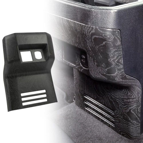 Black Wood Grain Rear Armrest A/C Air Outlet Vent Cover Trim For Toyota Tacoma 2024 2025 Black Wood Grain Rear Armrest A/C Air Outlet Vent Cover Trim For Toyota Tacoma 2024 2025