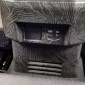 Black Wood Grain Rear Armrest A/C Air Outlet Vent Cover Trim For Toyota Tacoma 2024 2025