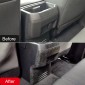 Black Wood Grain Rear Armrest A/C Air Outlet Vent Cover Trim For Toyota Tacoma 2024 2025