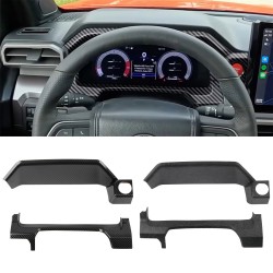 ONLY Fit 14'' Screen!!! Center Console Dashboard Display Overlay Cover Trim For Toyota 4Runner 2025 / Tacoma 2024 2025