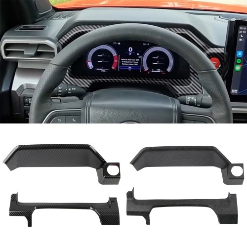 ONLY Fit 14'' Screen!!! Center Console Dashboard Display Overlay Cover Trim For Toyota 4Runner 2025 / Tacoma 2024 2025