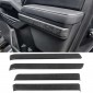 4PCS Black Wood Grain Interior Side Door Decorative Stripe Cover For Toyota Tacoma 2024 2025