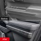 4PCS Black Wood Grain Interior Side Door Decorative Stripe Cover For Toyota Tacoma 2024 2025
