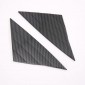  Carbon Style Front Triangle Decoration Cover Trim For Tesla Model 3 2018-2022