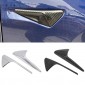  Car Side Wing Fender Air Guide Vents Frame Trim 2pcs For Tesla Model 3 2018-2022/Model Y 2020-2023