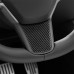  Carbon Style Wheel Steering Panel Cover Trim For Tesla Model 3 2018-2022/Model Y 2020-2023