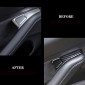 Carbon Style Door Lock Switch Cover Trim 8pcs For Tesla Model 3 2018-2022/Model Y 2020-2023