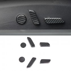  Carbon Style Inner Seat Adjustment Switch Knob Button Trim For Tesla Model 3 2018-2022/Model Y 2020-2023