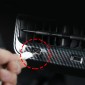  Carbon Style Rear Air Condition Vent Cover Trim 1pcs For Tesla Model 3 2018-2022/Model Y 2020-2023