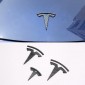  Carbon Style "T" Logo Decal Hood&Steering Wheel&Tailgate For Tesla Model 3 2018-2022/Model Y 2020-2023