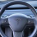  Carbon Style "T" Logo Decal Hood&Steering Wheel&Tailgate For Tesla Model 3 2018-2022/Model Y 2020-2023