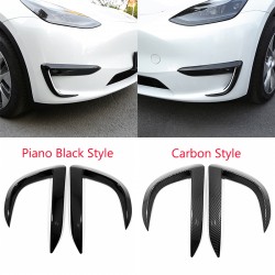 Car Front Fog Lamp Eyebrow Cover For Tesla Model Y 2020-2023