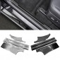 Stainless Inner Door Sill Scuff Plate 4pcs For Tesla Model Y 2020-2023