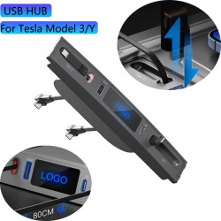 Only Suitable For Pd + Type-C!!!USB Hub Docking Station Of Center Console Smart Sensor For Tesla Model 3/Model Y 2020-2023