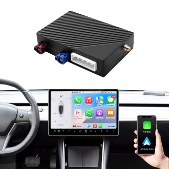 Wireless Carplay Android Auto Adapter For Tesla Model 3 2019-2023 / Model Y 2019-2024