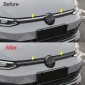 Car Chrome Front Central Grille Cover Trims Molding For Volkswagen Glof 8 MK8 2020-2023