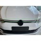 Car Chrome Front Central Grille Cover Trims Molding For Volkswagen Glof 8 MK8 2020-2023