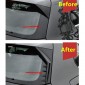 Black Style Rear Window Side Spoiler Wing For Volkswagen Glof 8 2020-2023