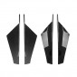 2PCS Rear Window Spoiler Side Wing Trim Cover For Volkswagen Glof 8 MK8 2020-2023