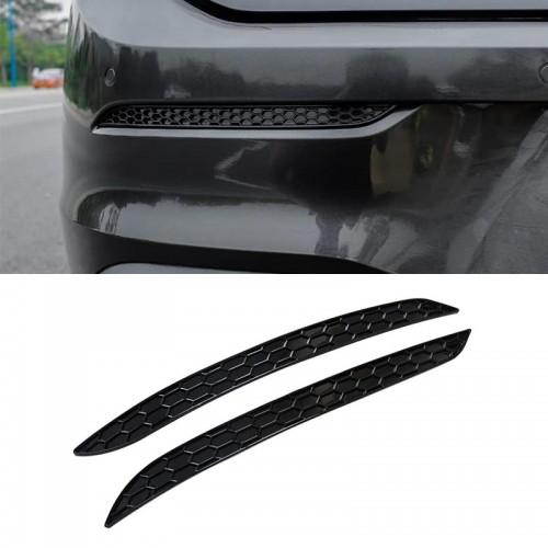 Honeycomb Style Rear Bumper Fog Light Lamp Cover Trims For Volkswagen Glof 8 MK8 2020-2023